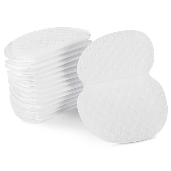 100 Pcs Underarm Sweat Pads, Armpit Sweat Pads for Women and Men, Disposable Underarm Shields Pads for Clothing Sweating Comfortable Unflavored Non Sweat Armpit Protection(5.1 * 3.54 inch, 100)