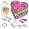 Ambesi Paint Your Own Wooden Jewelry Box, Arts and Crafts for Kids Ages 8-12, 4-6, 7-8 Year Old Girls, Decorate Heart Treasure Box Craft kit, DIY Toddler Art Set, Gifts for Birthday Valentine Day