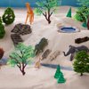LUOZZY 12Pcs Miniature Tree Dollhouse Model Micro Landscape Trees Mini Plastic Trees for Sand Table Micro Landscape Ornament