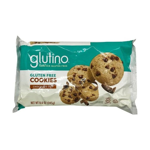 Glutino Cookies Gluten Free Chocolate Chip -- 8.6 oz (Pack of 4)