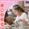 Timy Kids Tea Party Set 14pcs for Girls, BPA Free Stainless Steel Tea Set Pretend Kitchen Toys
