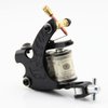 Coil Tattoo Machine Black 10 Wrap Coils Steel Tattoo Frame Tattooing Gun Liner Shader for Tattoo Needle Supply Beauty Body Care for Starter Tattooist Artists