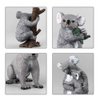 Fantarea Realistic Wild Life Jungle Zoo Animals Figures Model Koala Party Favors Supplies Cake Toppers Gift Toys for 5 6 7 8 Year Old Boys Girls Kid Toddlers(5 pcs)
