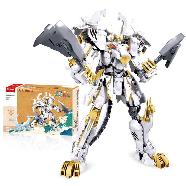 Sluban Mech Robot Building Toys for Adults, Destroy Warrior Action Figure Building Kit, Cool Kids Toys for Boys and Gift for Adults, 679PCS