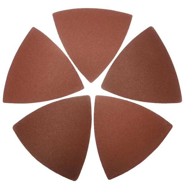 XXGO 60 Pcs 240 Grits 3-1/8 Inch 80mm Triangular Oscillating Tool Sanding Paper for Wood Sanding Fit 80mm Triangular Multi Tool Sanding Pads XG8020240