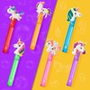 AFZMON 24 Unicorn Party Favors Bubble Wands for Kids, Rainbow Horse Mini Bubbles Wand Toys, Rainbow Theme Birthday Party Supplies Goodie Gift Bag Stuffers Pinata Classroom Prizes