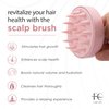 FABCARE Scalp Massager for Hair Growth | Hair Scalp Scrubber & Scalp Brush for Dry Hair & Wet Hair |Shampoo Brush Scalp Massager, for Use in The Shower | Exfoliator for Dandruff Removal (Pink)