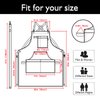 Stenffy Handmade Work Apron, Cotton Canvas, Multiple Pockets, Adjustable Cross Back Weight Apron, BBQ Cafe Kitchen Painting Carpenter Artist Apron, Aprons for Men Women, Sizes M to XXL, Black