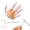 HioIoiH Silicone Finger Protectors for Man, 10 Pack Gel Finger Cots & Protector,Relief from Pain of Finger Tips Cracked, Arthritis