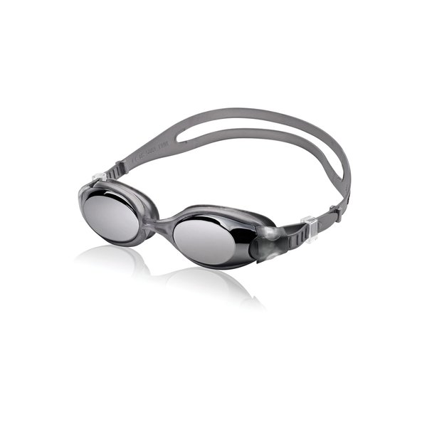 Speedo Unisex-Adult Swim Goggles Hydrosity , Mirrored Charcoal