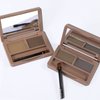 Boobeen Eyebrow Powder, 2-color Eyebrow Palette Makeup to Enhance & Define Brows, Eyebrow Color Powder with Mirror for Neutral Eye Makeup