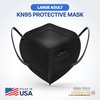 BNX KN95 Face Mask Made in USA (20-Pack), FDA Registered KN95 Mask Disposable Particulate Protective Mask, GB2626-2019, Protection Against Dust, Pollen and Haze (Earloop) (Model: E95) Black