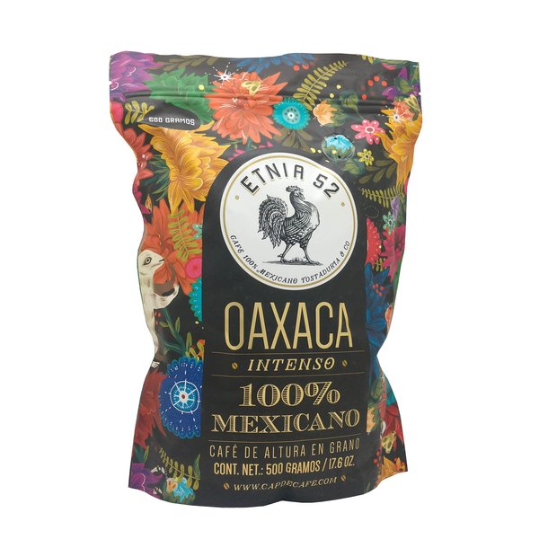 Etnia 52 - Oaxaca (Intenso), Mexican Ground Coffee, 1 lb. or 16 oz, Kosher Certified (KMD), Made in Mexico, includes Ebook