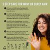 XO Curls 6 Pcs Combo Curl Therapy Range 19 Fl Oz | Hair Oil, Shampoo, Conditioner, Leave-In Conditioner, Definition Gel, Comb for Frizz-Free | Soft Natural Curls | Unisex Adult