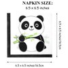 66 Pcs Panda Party Supplies, Panda Disposable Tableware Set with Panda Plates Cups Napkins Straws Tablecloth for Kids Baby Shower Birthday Decorations