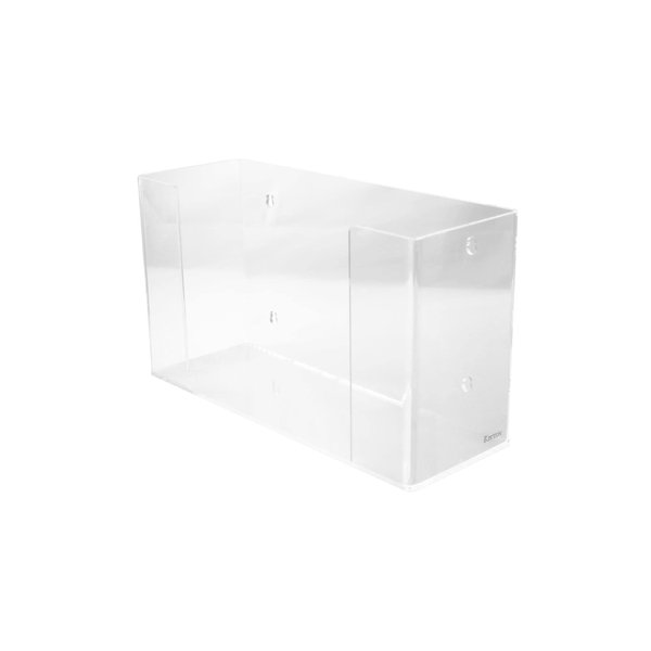 Kantek Wall Mounted Acrylic Paper Towel Dispenser Holder, For Use In Food Service, Healthcare, Bathroom, 11.5" x 4.2" x 6.75", Clear