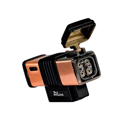 JetLine New York QUAD Flame Torch Cigar Lighter Copper