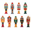 Kirako 9 Pcs Christmas Nutcracker Iron on Patches Colorful Soldier Figures Sew on Embroidered Applique Repair Patch DIY Crafts Gifts for Xmas Winter Holiday Birthday New Year Eve Clothing Backpack Hat