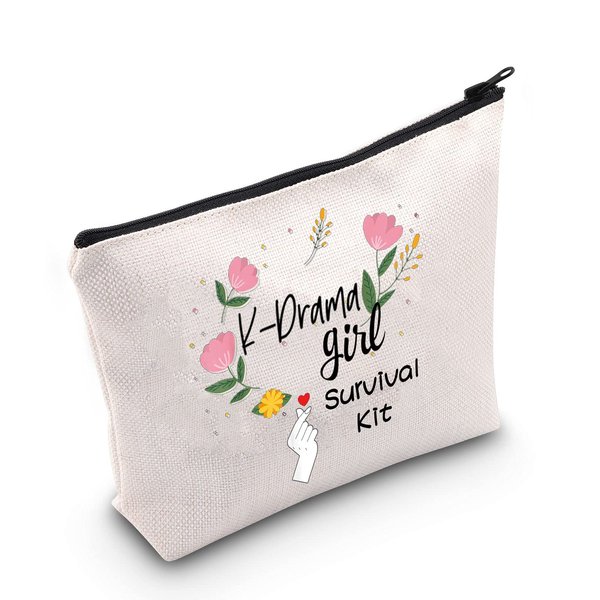 MEIKIUP K-Drama Mama Cosmetic Bag K-pop Merchandise Korean Drama Gift Korean Drama Fan Gift K-Drama Girl Makeup Bag Gift For Women/Girl (K-Drama Girl bag)