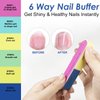 Gel Remover for Nails, 2 Pack Nail Polish Remover with Cuticle Oil Pen And Nail Buffer & Cuticle Pusher Manicure Tools, 3-5 Minutes Professional Quick Remove Polish, No Soaking or Wrapping