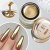 NAILKISS 8ml Golden Metallic Painting Gel Polish 3D Mirror Metal Gel Nail Polish Flower/Lines Drawing Metallic Nail Gel