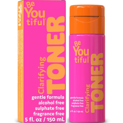 Clarifying Facial Toner by BeYouTiful, Kids Skin Care Face Toner for Balanced Skin, Hydrating and Refreshing Facial Toner for Girls and Boys, Skin Care for Teens, 4.0 fl oz.