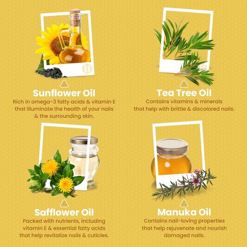 Cuticle Oil for Nails with Manuka Oil - Essential Oil for Nail Strengthener and Growth - Nail Oil Cuticle for Nail Treatment for Damaged Nails and cuticle Softener for Nails - 2 fl oz