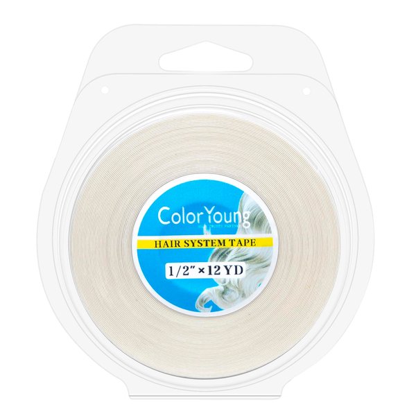 1/2"(1.27cm)*12Yards White Lace Front Wig Tape Roll Waterproof Strong Double Sided Wigs Adhesive Tape for Lace Wigs Toupee Hairpieces