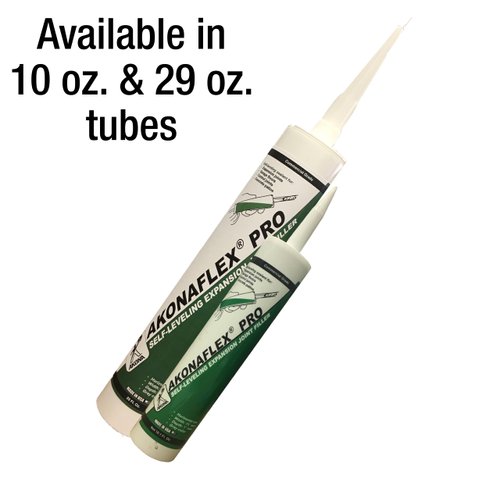 Akonaflex Pro Self-Leveling Expansion Joint Repair - Concrete Crack Filler, Self-Leveling Technology, Great for Driveways & Sidewalks, Caulk, Backer Rod Compatible, Seals Joints (10.1 Fluid Ounces)