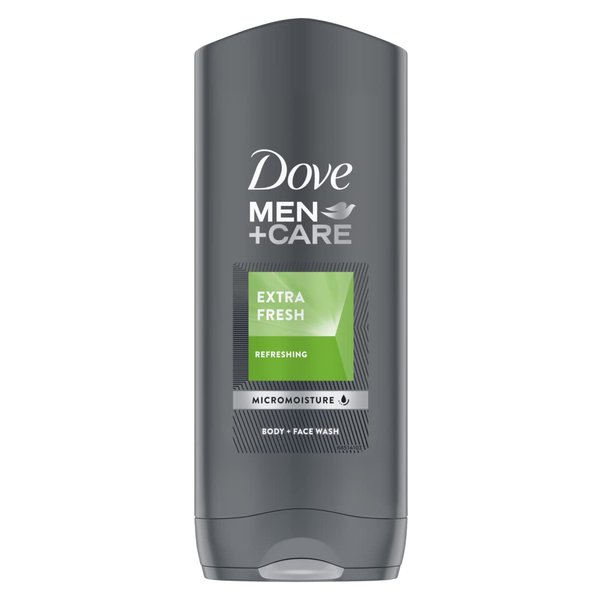 Dove for Men Extra Fresh Body and Face Wash, 400 ml