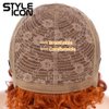 Style Icon Afro Wigs Human Hair Short Curly Wigs Glueless Orange Wigs (DYFHL 350/S ORANGE)