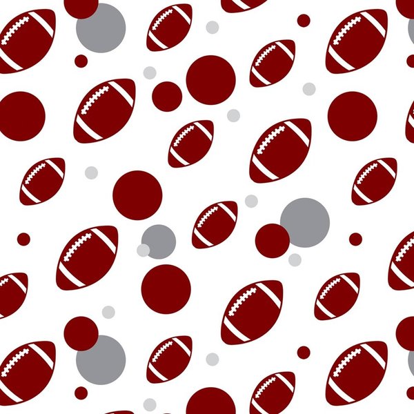 GRAPHICS & MORE Premium Gift Wrap Wrapping Paper Roll Pattern - Football - Ball on White