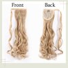 Gangel Ponytail Extension Curly Wavy Pony Tails Wrap Around Hairpiece Synbthetic Clip in Hair Extensions Magic Paste Hair Wraps Hair Ponytail for Women and girls(Pack of 1) Blonde Platinum Mix(27613)