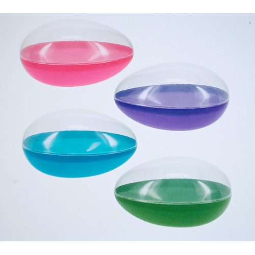 JUS JF Jumbo Fillable Easter Eggs 4 in a Set, Pink, Blue, Green and Purple