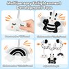 TSYAN Car Seat Toys for Babies 0-6 Months,Hanging Rattle Toys for Crib Mobile, Baby Spiral Hanging Stroller Black and White High Contrast Baby Toys for Newborn 0 3 6 9 12 Months Baby Boys Girls (BEE)