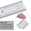 eBoot 2 Pack Stainless Steel Ruler Machinist Engineer Ruler, Rigid Metal Ruler with Inch Graduations 1/8, 1/16, 1/32, 1/64 Inch for Engineering, School, Office, Architect, and Drawing, 6 Inch
