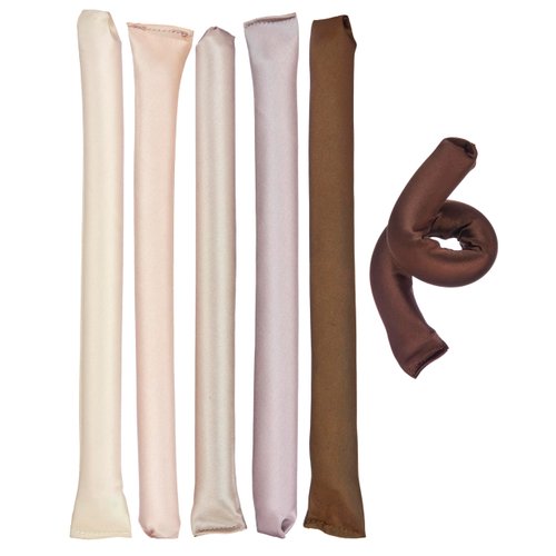 Expressions 6pc Satin Curling Rods - Super Soft Satin Hair Accessories for Women - Flexible Hair Curlers For Everyday Hairstyling, Curly Hair Products for Natural Hair, Waves, Spiral Curls & Lift