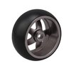 Mxfans RC Car Titanium 5 Spoke Wheel Hub Tire Replacement for WL 1:28 K969 Pack of 4