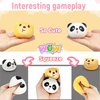 2 Pcs Bear Stretchy Stress Balls for Kids and Adults, Panda Squishy Ball, Animals Sensory Toys, Brown Stress Ball Squishy Toys for Kids Classroom Prizes, Party Favors | Panda Squeeze Toys