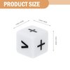 NUOBESTY Teaching Dice Set, Math Dice Games for Kids 8-12, Include Math Operation Dice, Number Dice and Dot Dice for Math Teaching Classroom Supplies 24Pcs