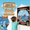 pin the sticker game Pirate Party Games for Kids, Pin The Pirate on The Ship Game Pirate Birthday Party Supplies Decorations for Boys Party Favors