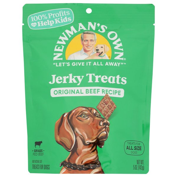 Newman's Own Beef Jerky Treats For Dogs, Original Recipe, 5-Oz.