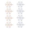 Beaupretty 8Pcs Snowflake Hair Clips Christmas Holiday Hair Barrettes Hairpins Hair Accessories Christmas Gifts for Women Girls