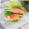 BESTonZON 3pcs Shrimp Model Decor Realistic Crab Claw Toy Adorable Fake Crab Leg DIY Supplies Simulation Crab Claw Artificial Faux Crab Claw Simulated Toy Dining Table PVC Accessories