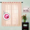 BEAVO Acrylic Fashion Decorative Home Rolling Shower Curtain Hooks Rhinestones Bathroom Bath Baby Room Bedroom Living Room Decor Set of 12 Rings (Pink)