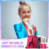 Xtinmee 66 Pcs Gymnastics Party Favor for Girl Gymnastics Gift Water Bottle Drawstring Backpack Hand Grip Wristband Hair Tie Ponytail Holder 50 Tattoo Sticker Gymnastics Stuff Team Birthday Reward
