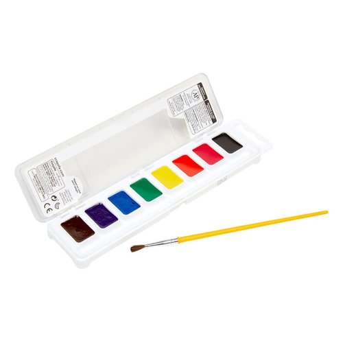 Crayola Washable Watercolors, Kids Paint Set, 8ct