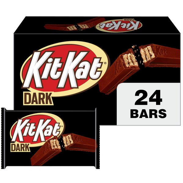 KIT KAT Dark Chocolate Wafer Candy Bars, 1.5 oz (24 Count)