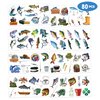 80 PCS Gone Fishing Temporary Tattoos Sticker Ocean Sea Fish Themed Birthday Party Decorations Supplies Favors Gifts Girls Boys Baby Showers Prizes Cute Tattoo School Reward Fisherman Lake