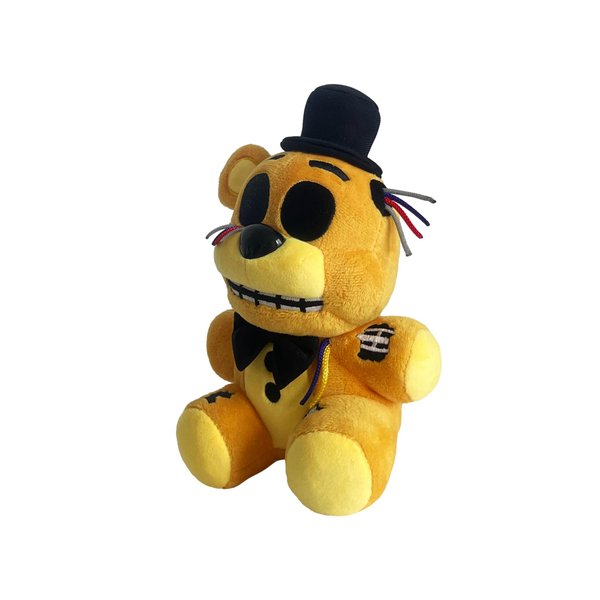 Stuffed Toy Withered Golden Freddy V2 Plush Soft Huggable for Kid All Age Fan 7 Inch